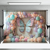 Lofaris Noble Fresh Butterfly Flowers Sweet Wedding Backdrop